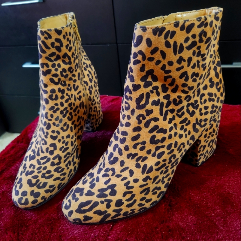 Cheetah print boots